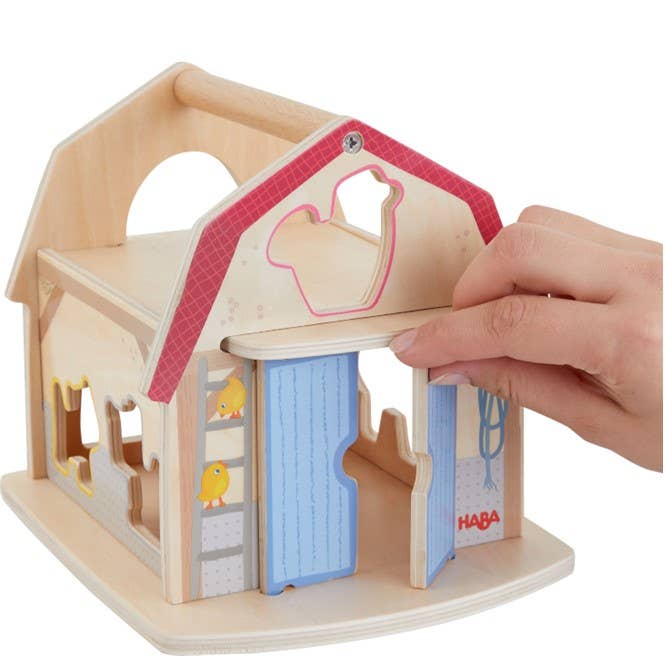 HABA USA - Wholesale Wood Toy - Kids - Farm Sorting Box | Wooden Shape Sorter & Learning Toy