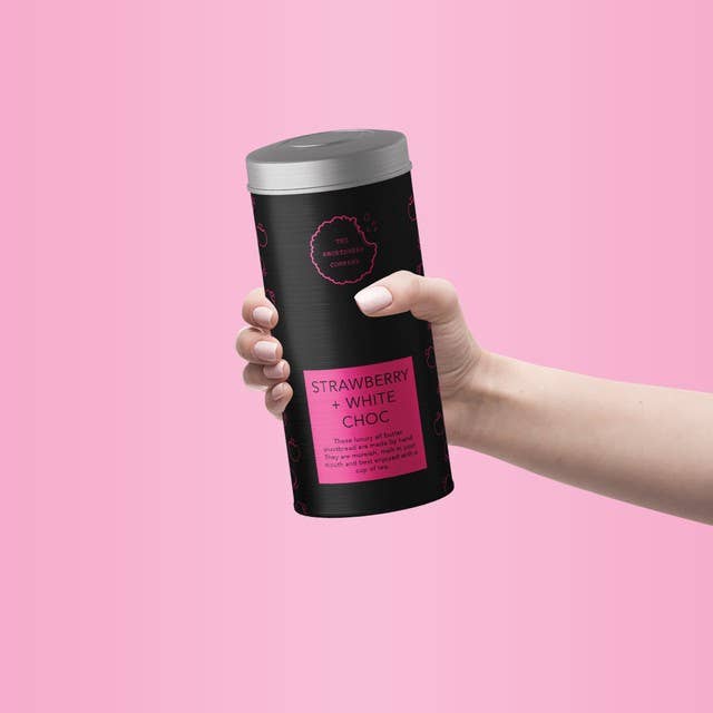 The Shortbread Company - Venta al por mayor Galletas - Fresa de lujo + Chocolate Blanco2