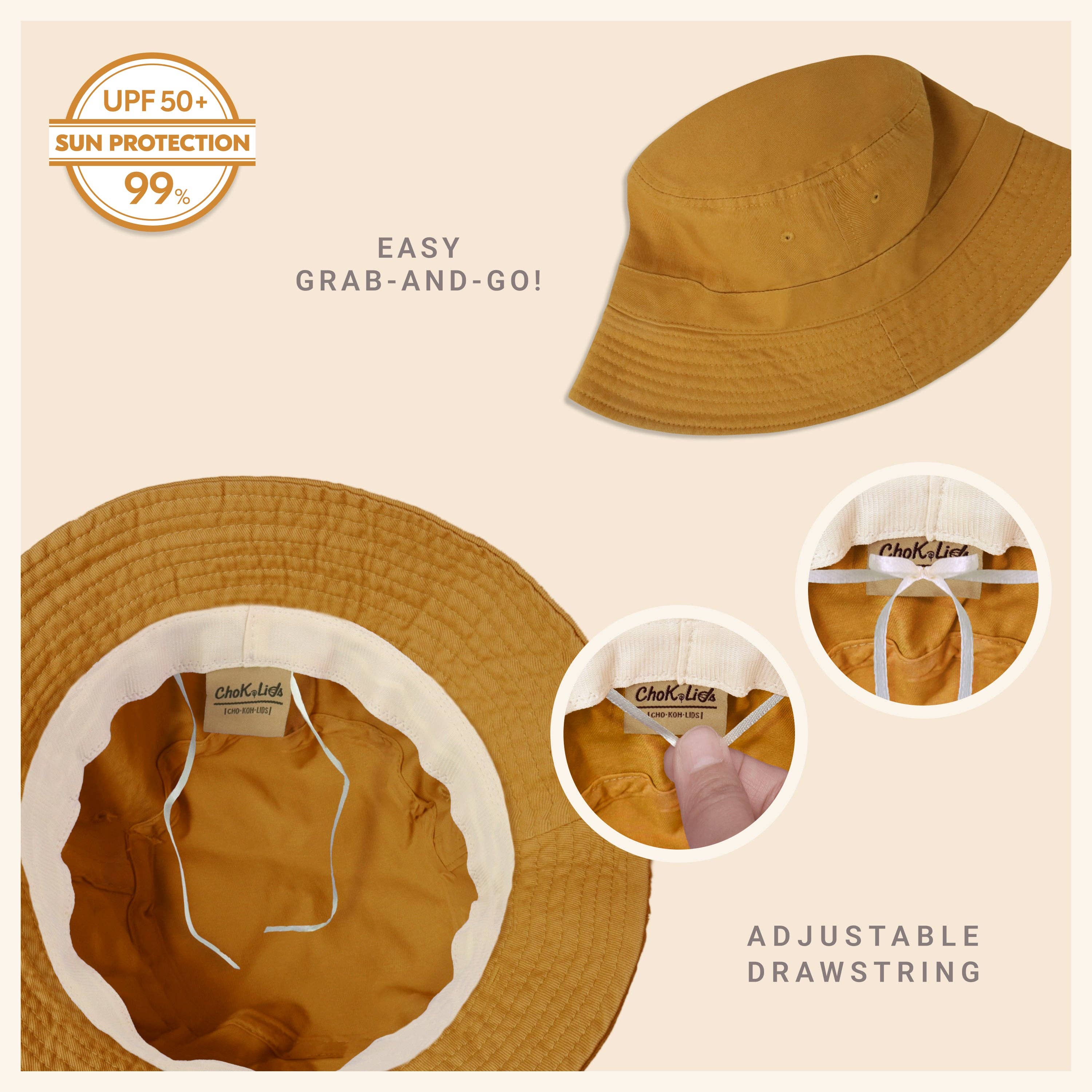 ChoKoLids – Engroshandel Bucket hat - Dame – CHOK.LIDS lærred spand hat61
