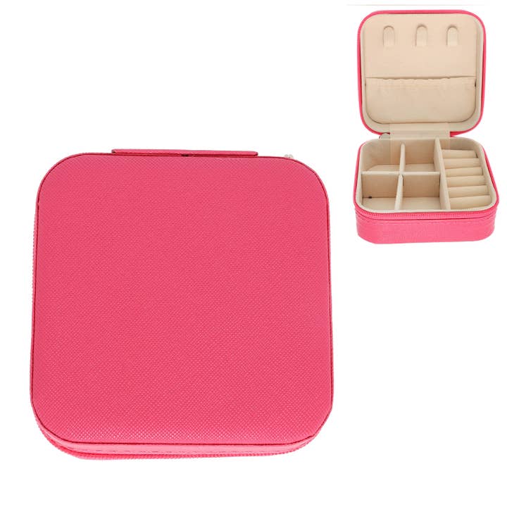 SP Sophia Collection - Wholesale Jewelry Box/Organizer - Monochromatic Pu Leather Jewelry Box