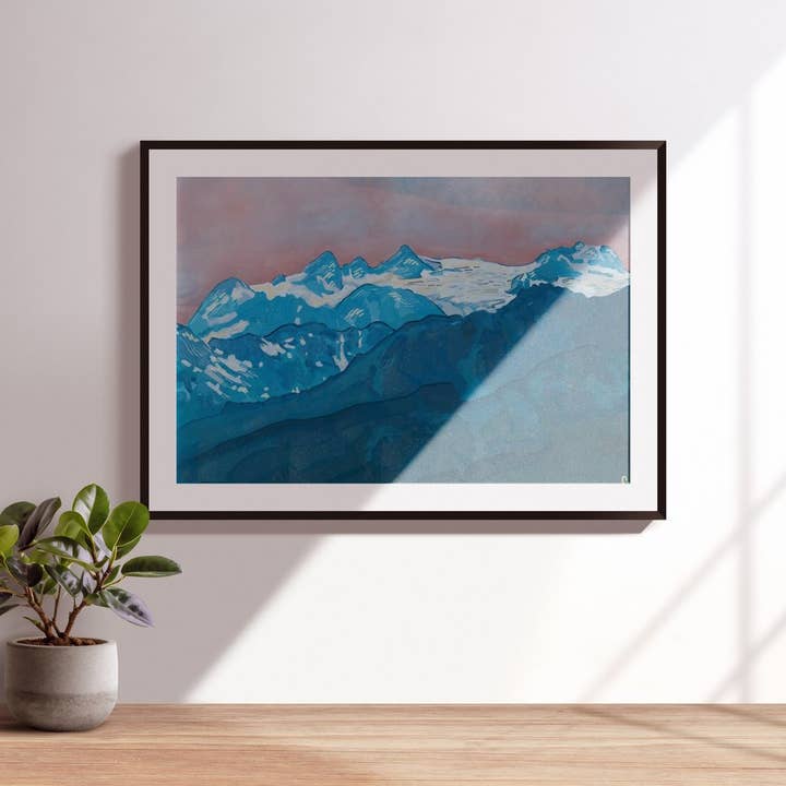 Mont Olympe (Parc national Olympique) Impression pour la vente par Sydney Brooke Art