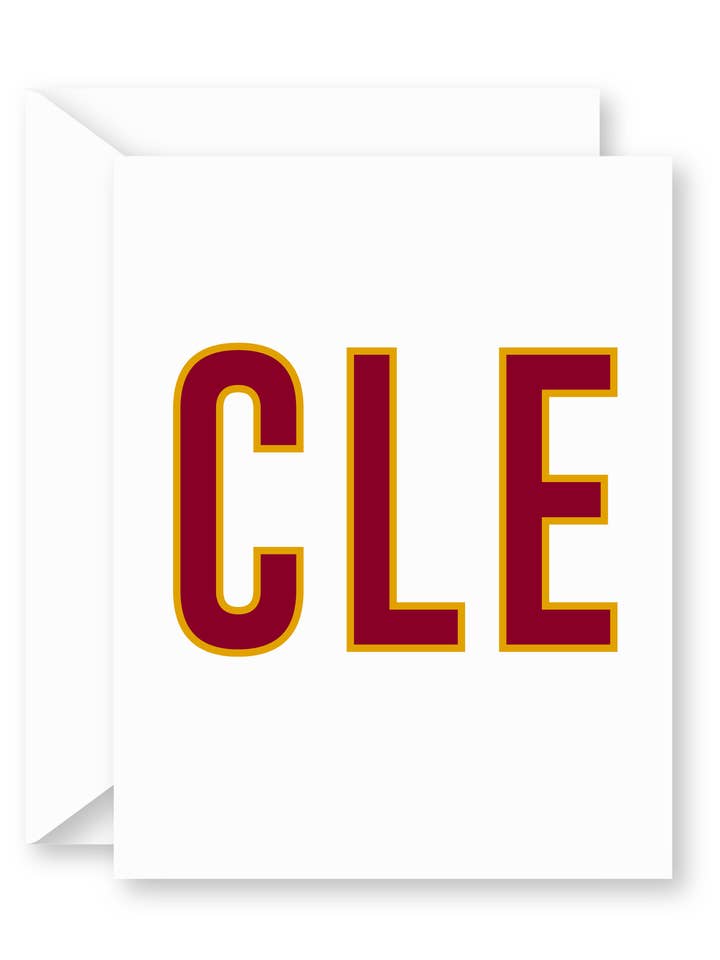Cleveland Greeting Card for wholesale by Impress Design Studio