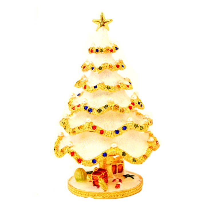 Ciel Collectables - Wholesale Christmas Decoration - Christmas Tree with Faux Pearls & Swarovski Crystals