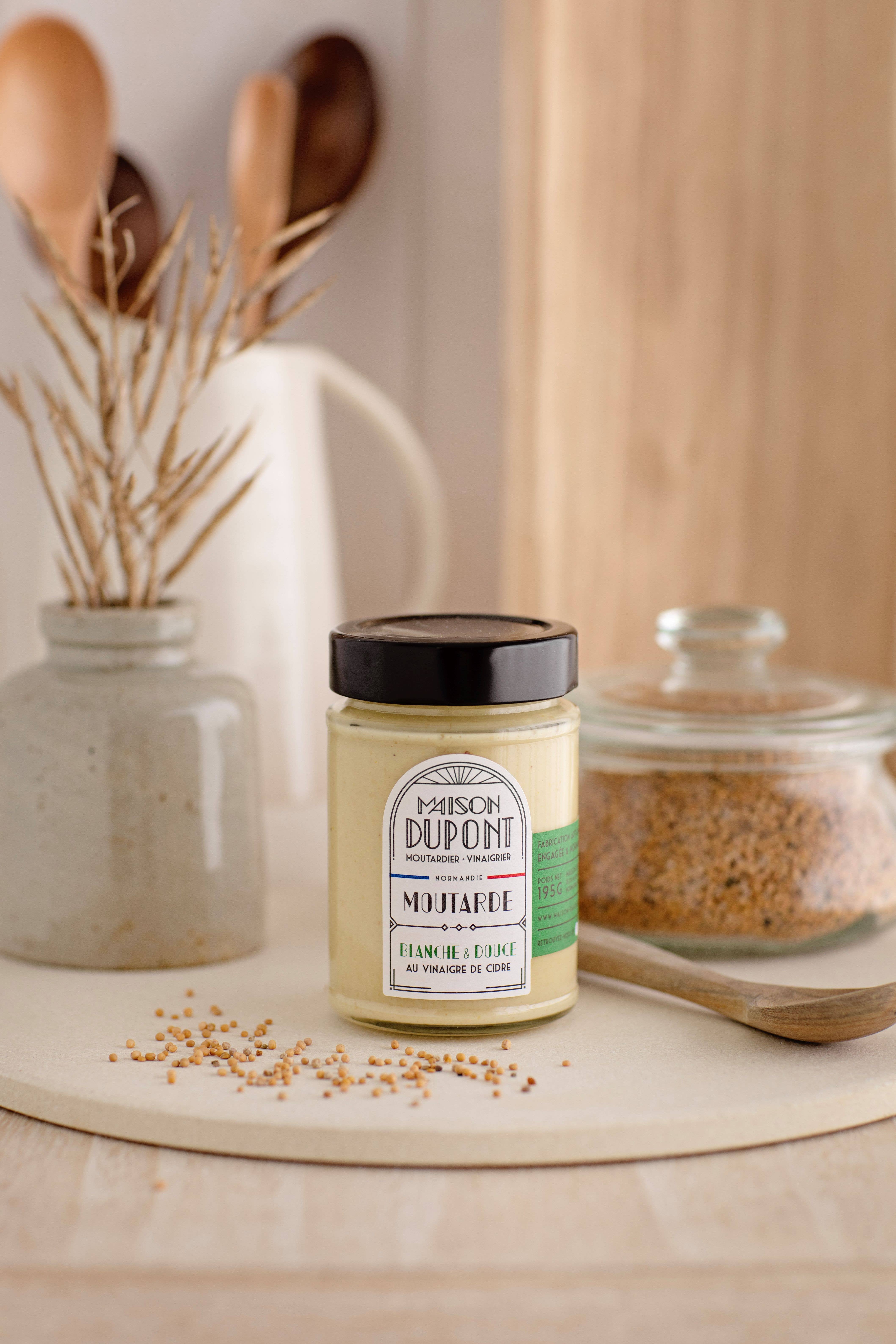 MAISON DUPONT - Wholesale Mustard - Dupont Mustard - White & Mild 195g3