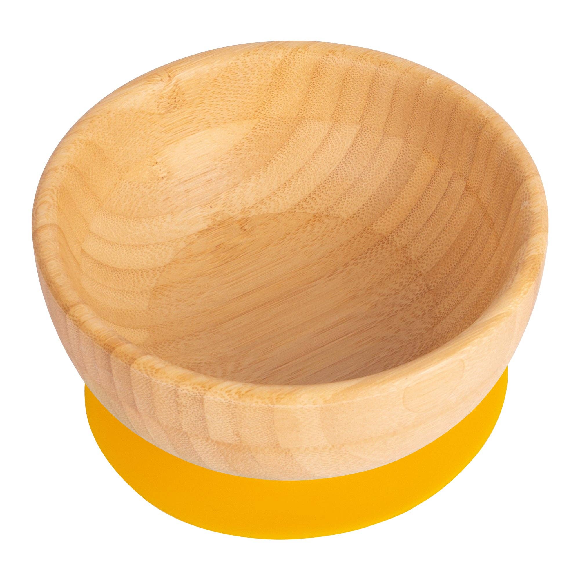 Rinkit Ltd - Wholesale Bowl - Tiny Dining Children's Bamboo Bowl with Suction Cup - Yellow0
