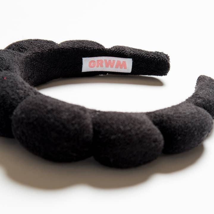 Black GRWM Puffy Hair Band for wholesale on Faire1