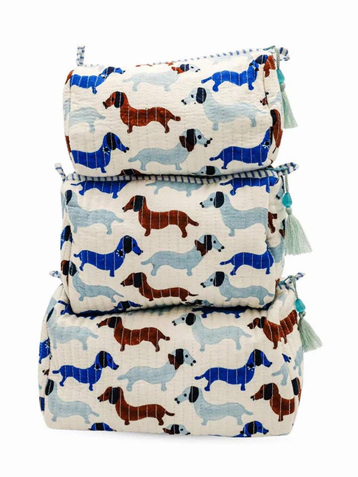 Dashing Doxies Toiletry Bag for wholesale by Inner Child