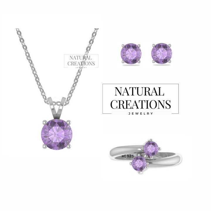 Ensemble de bijoux en pierres précieuses naturelles pour femmes en argent sterling pour la vente par Nature Crafts