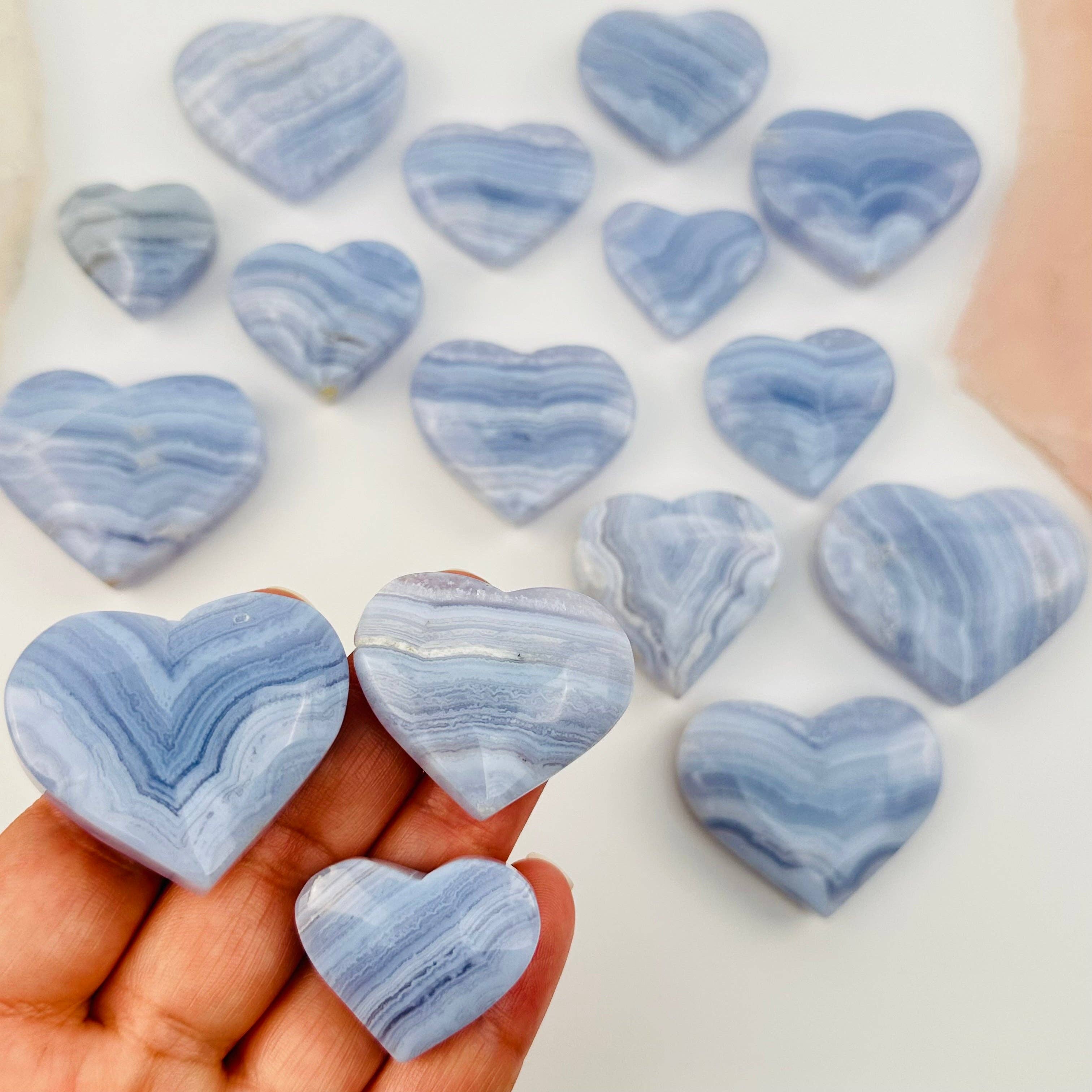 Rock Paradise - Wholesale Spiritual Stone/Crystal - Blue Lace Agate Crystal Heart0