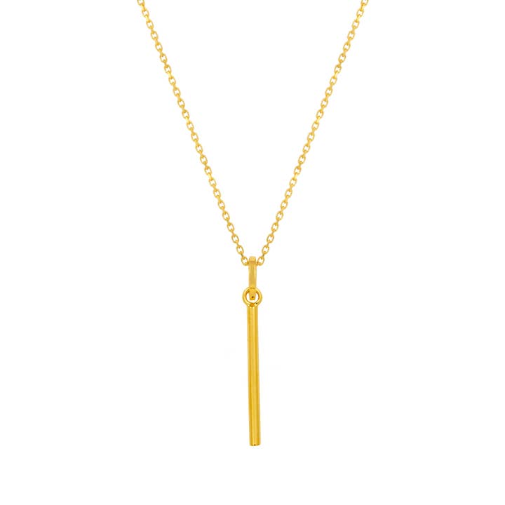 Pendentif minimaliste en forme de barre d'or pour la vente par Vurchoo