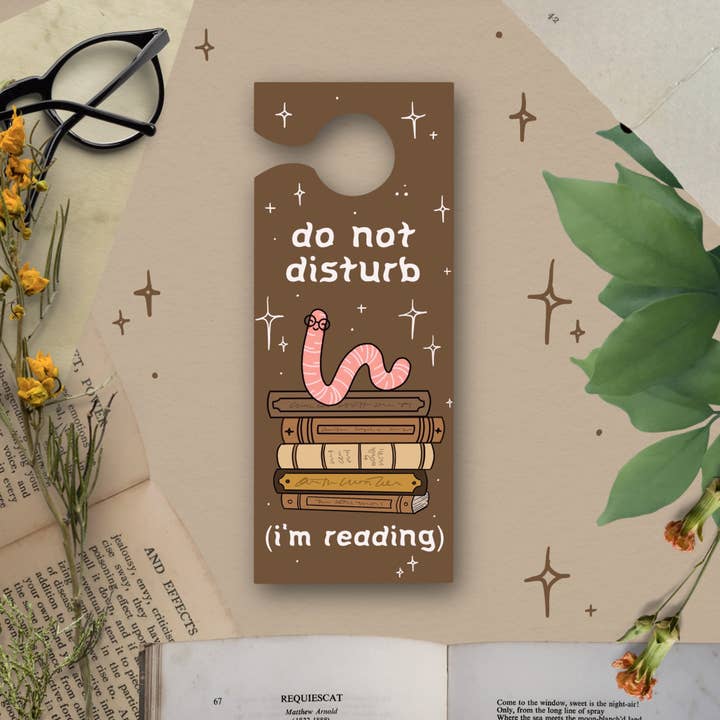 Bookworm Door Hanger for wholesale by Tied Fates