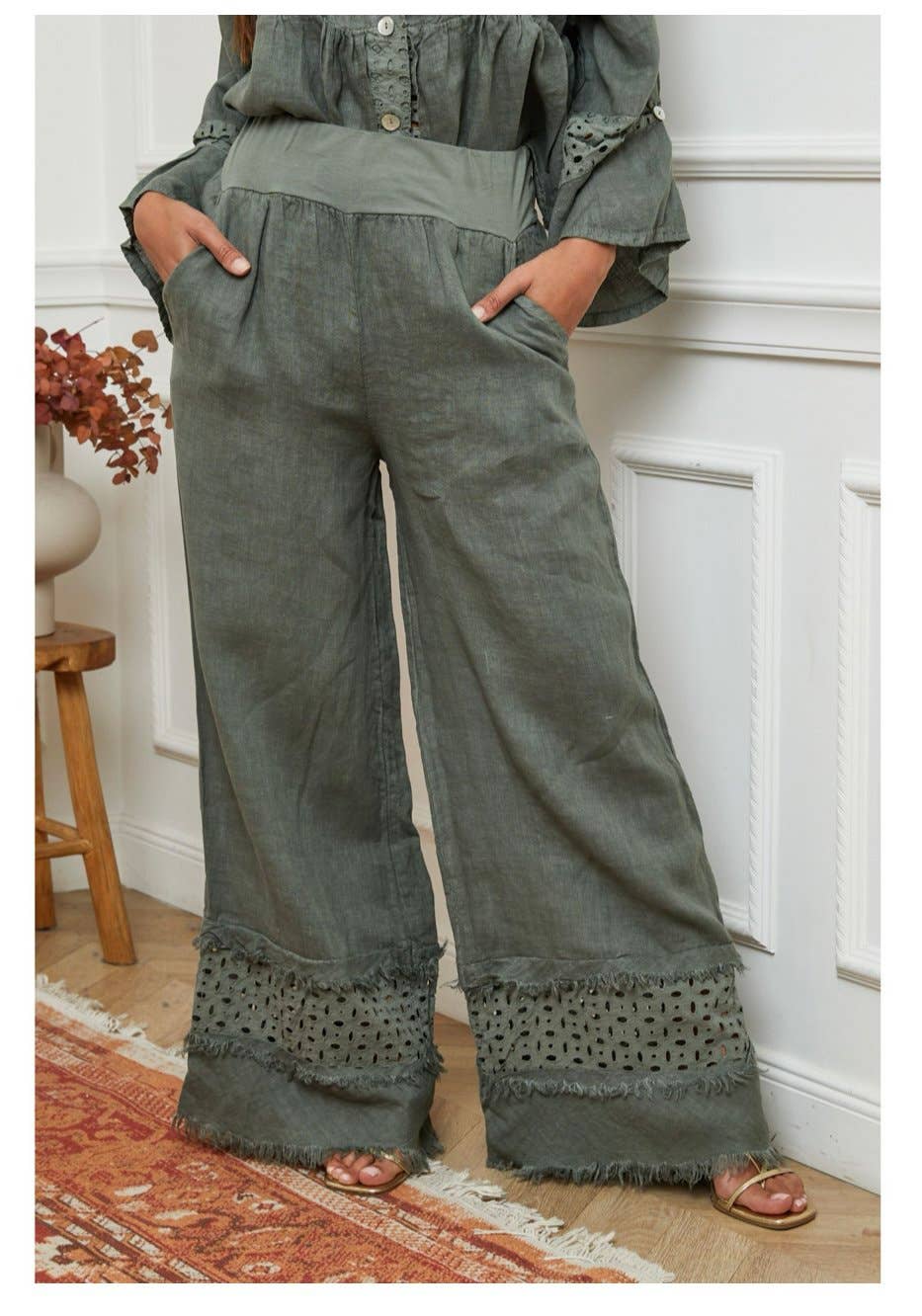 LÉA & LUC - Vendita all'ingrosso Pantalone - Donna - Pantaloni in 100% Lino RIF. 3049015