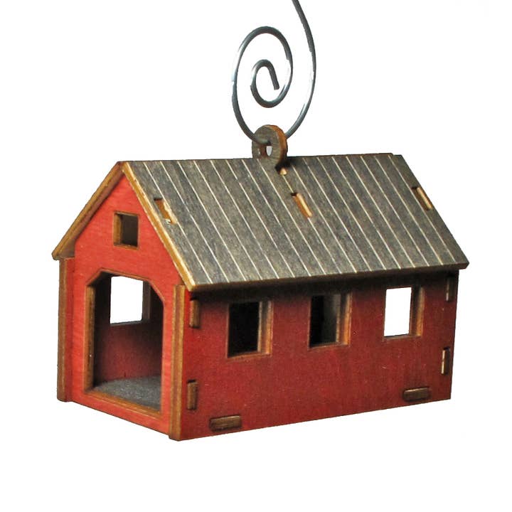 Made and Assembled - Wholesale Ornament - Covered Bridge Ornament