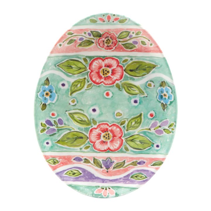 Certified International - Wholesale Dinner plate - Joy of Easter Melamine Small Oval Egg Plate