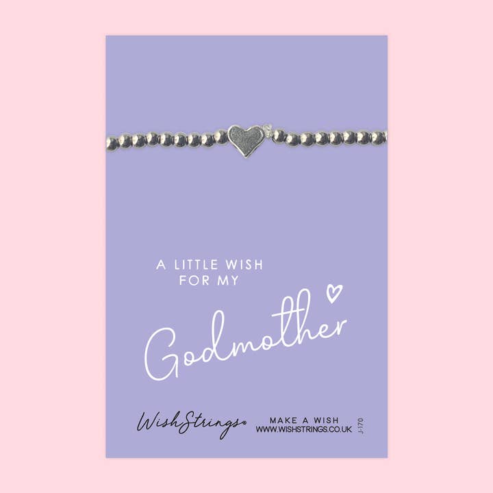 WishStrings – wholesale Charm/dangle bracelet – GODMOTHER - Heart Beaded Bracelet - J170