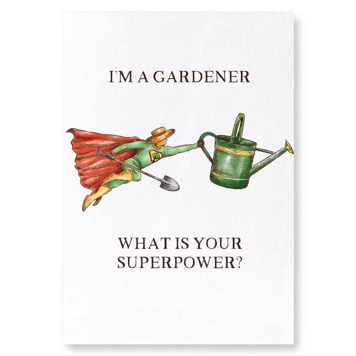 GARDENER SUPERPOWER: Lámina artística para venta al por mayor de Ezen Trade