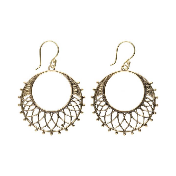 Bronze earrings -73- for wholesale by Vives de la Cortada S.L