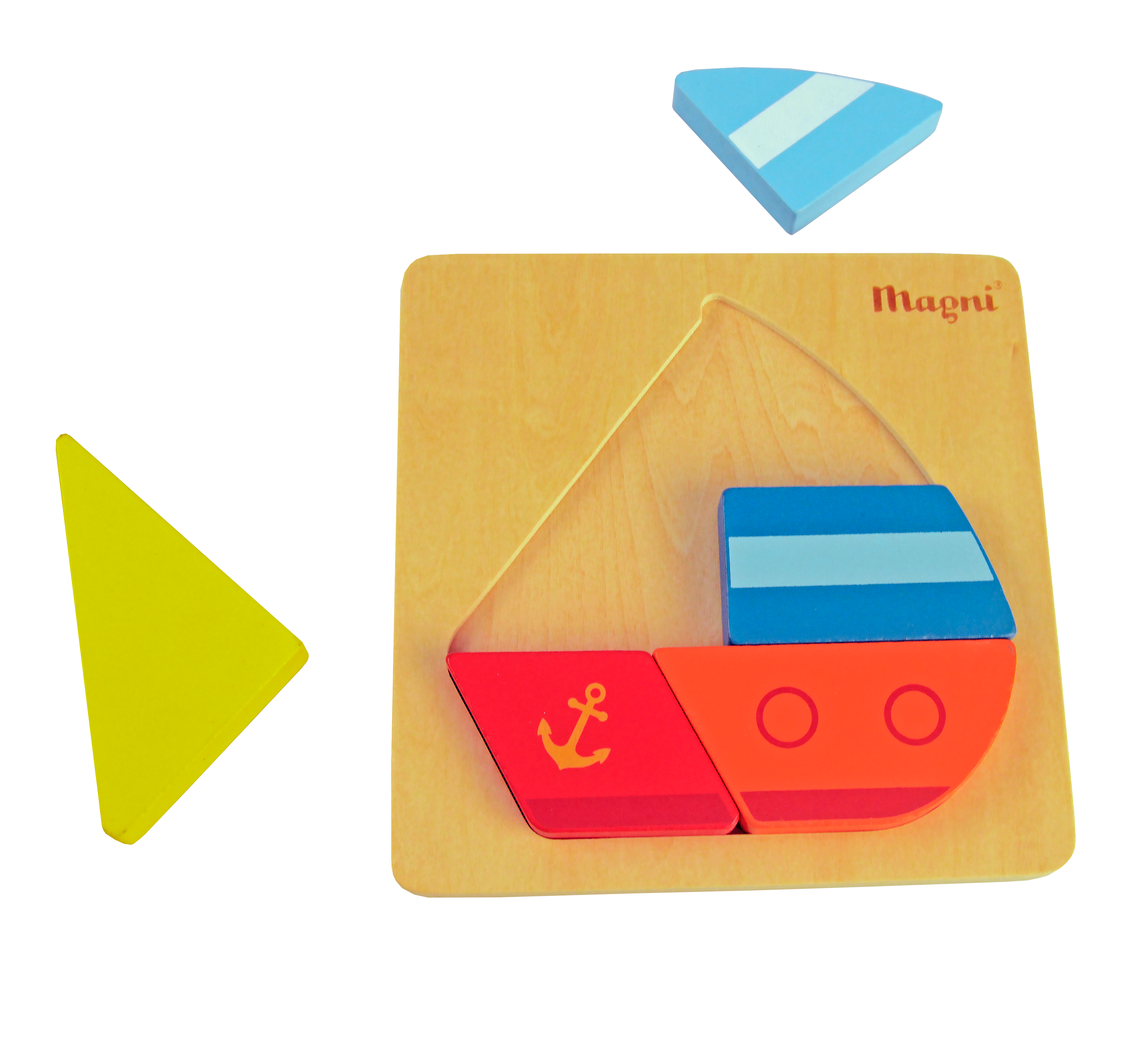 Magni ApS - Wholesale Puzzle - Kids - Ship puzzle in wood FSC 100%2