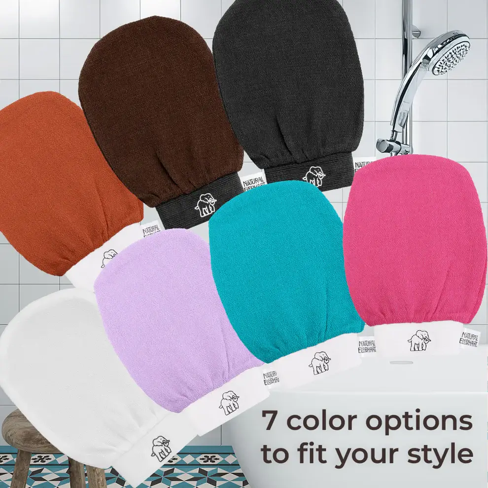 Natural Elephant - Vente Gants/moufle pour gommage - Gant exfoliant style Hammam5