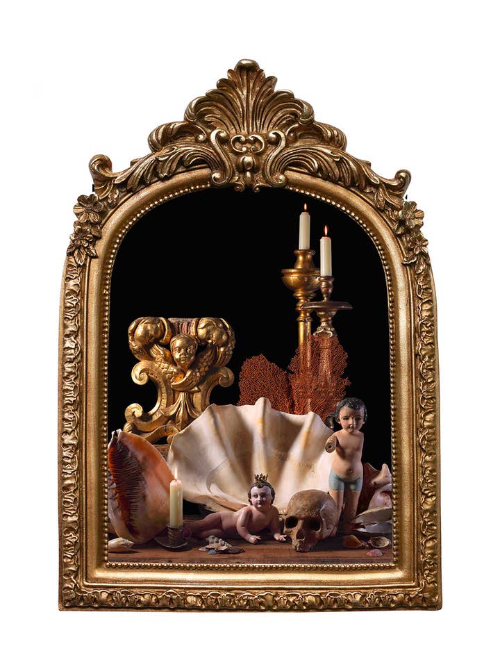 Aqua Sacra - Stampa con Cornice Ispirata al Barocco per la vendita all'ingrosso da parte di Veneration of Light