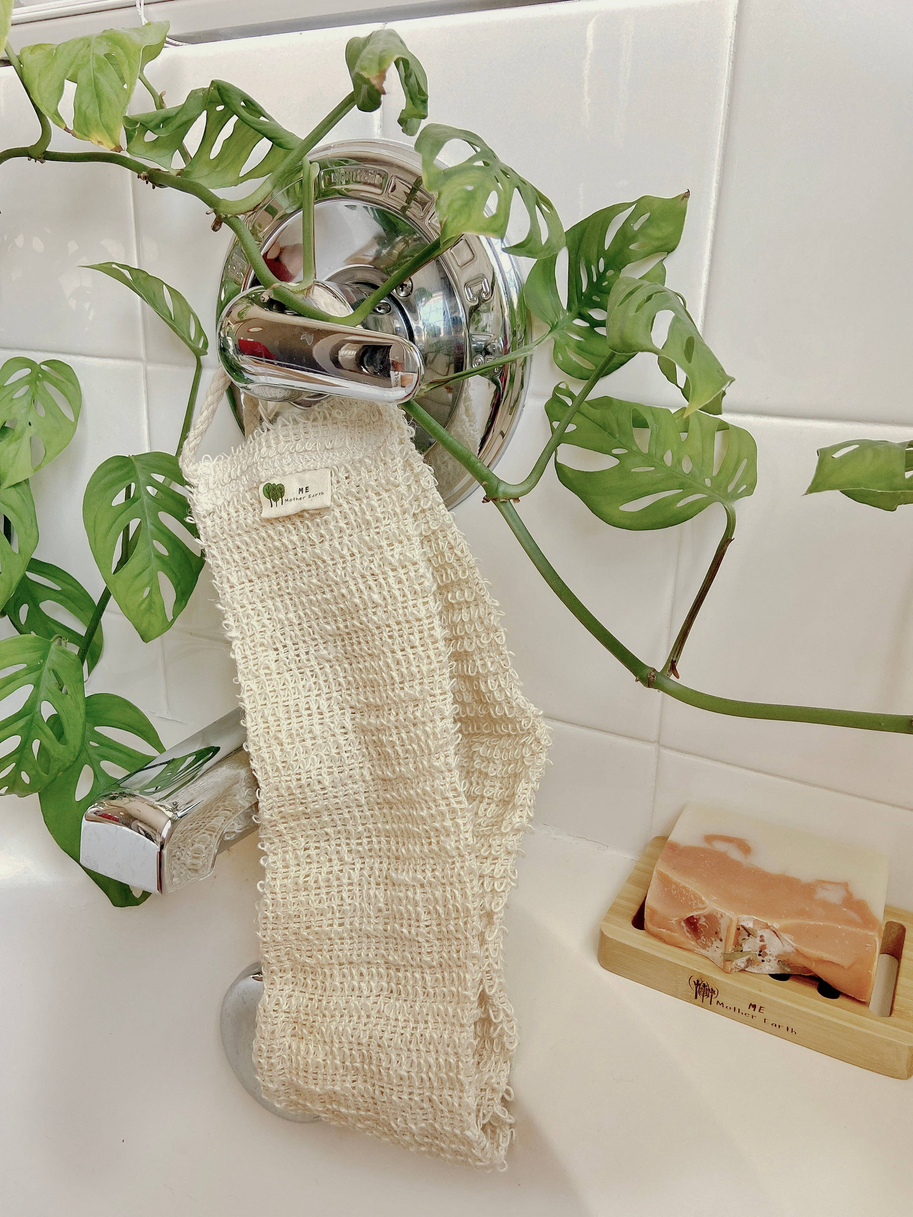 Me Mother Earth - Wholesale Bath pouf/sponge - Sisal Back Scrubbing Strap | Sustainable Materials2