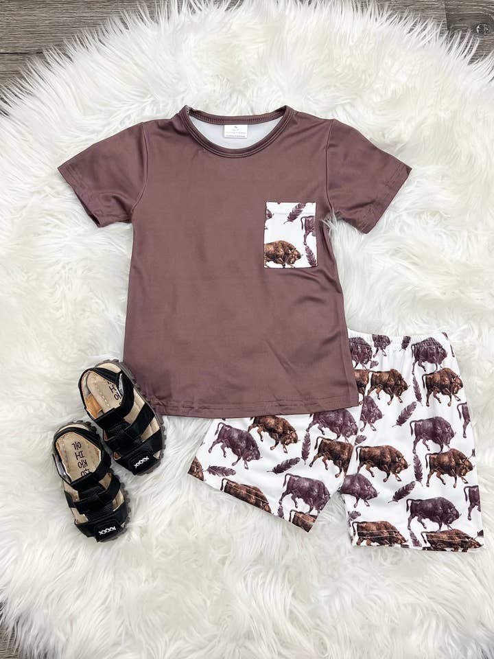 Bison Trail Set for wholesale by Two Cute Boutique LLC