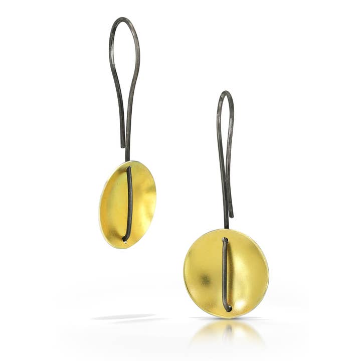 Hanging Circle Earring for wholesale by Suzanne Schwartz Jewelry