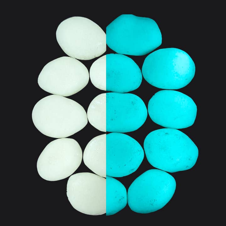 IT GLOWS - Wholesale Stepping Stone - Glow pebbles / Glow in the dark Pebbles / Landscaping pebbles / Garden stones / Eco-friendly / Pebbles / Garden decor / Decorative stones