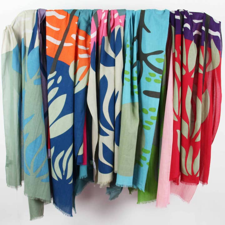 Les Belles Vagabondes - Wholesale Head Scarf - Women's - Organic Cotton Scarf Cap Breton Blue3