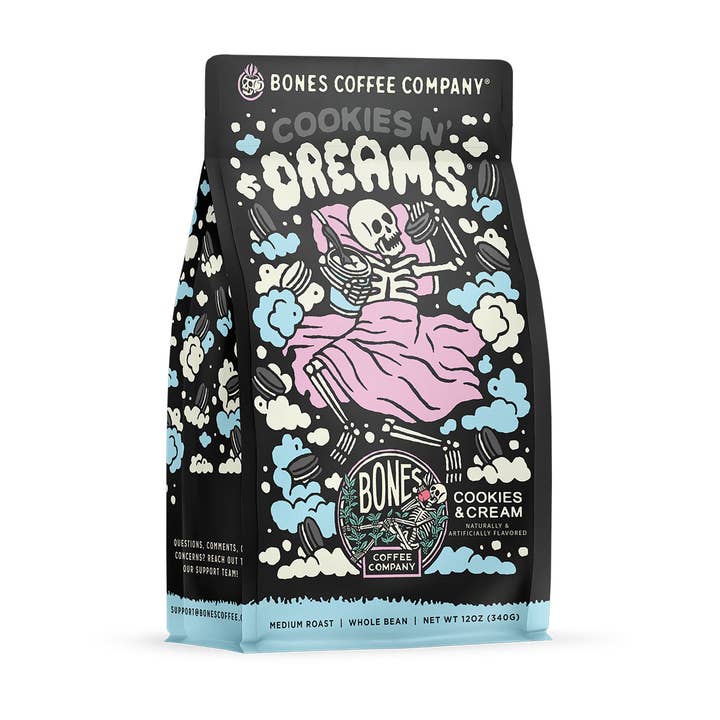 Bones Coffee Company - Wholesale Coffee Beans - Cookies N' Dreams Coffee | 12oz | Whole Bean & Ground