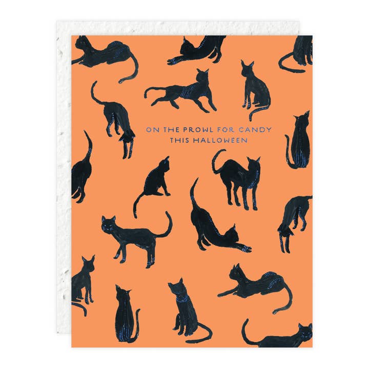 Black Cats - Halloween Card for wholesale by Seedlings