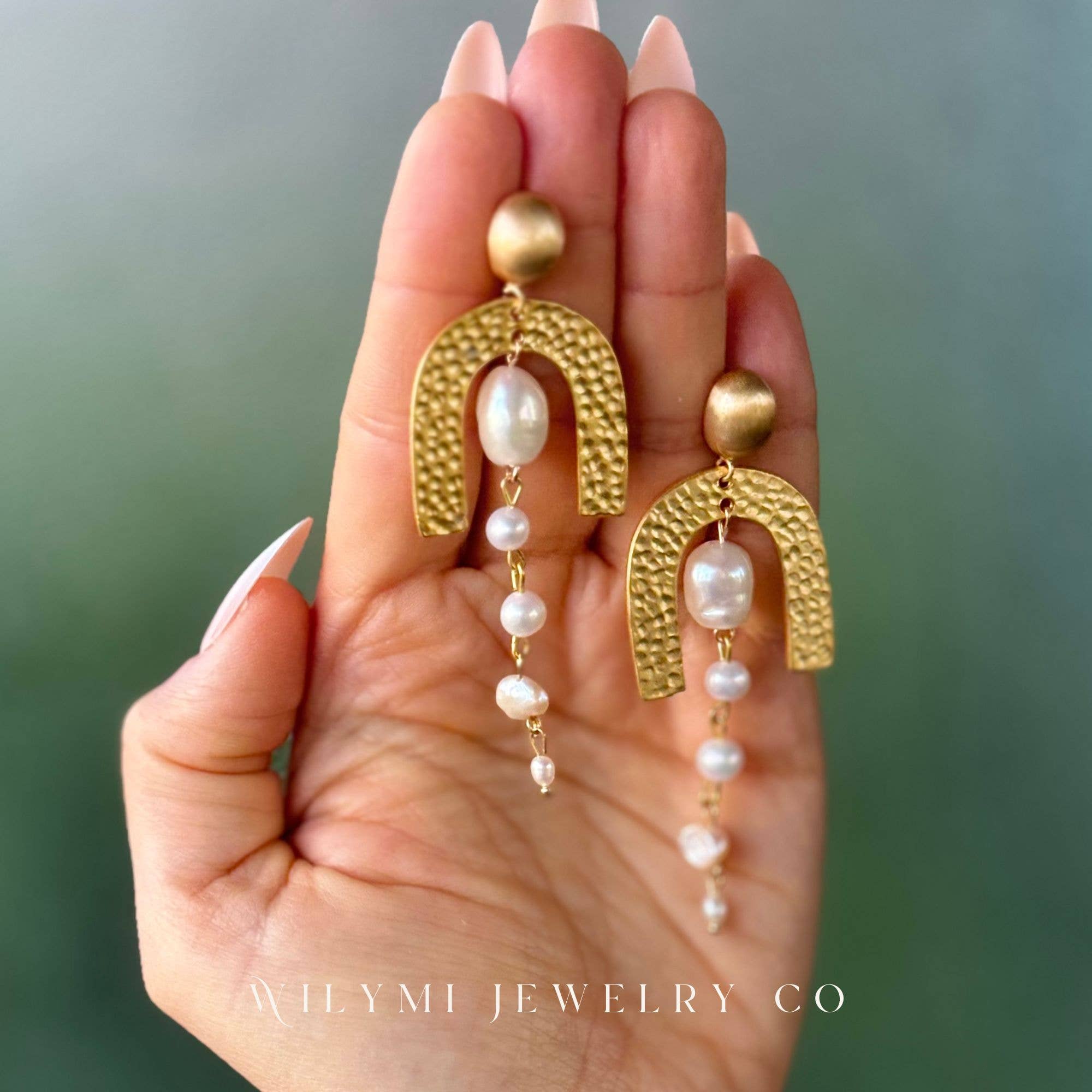 WILYMI Jewelry Co – wholesale Hängande örhängen – Cleopatra Pärlörhängen | Sötvattens- & Keshpärlor | GF6