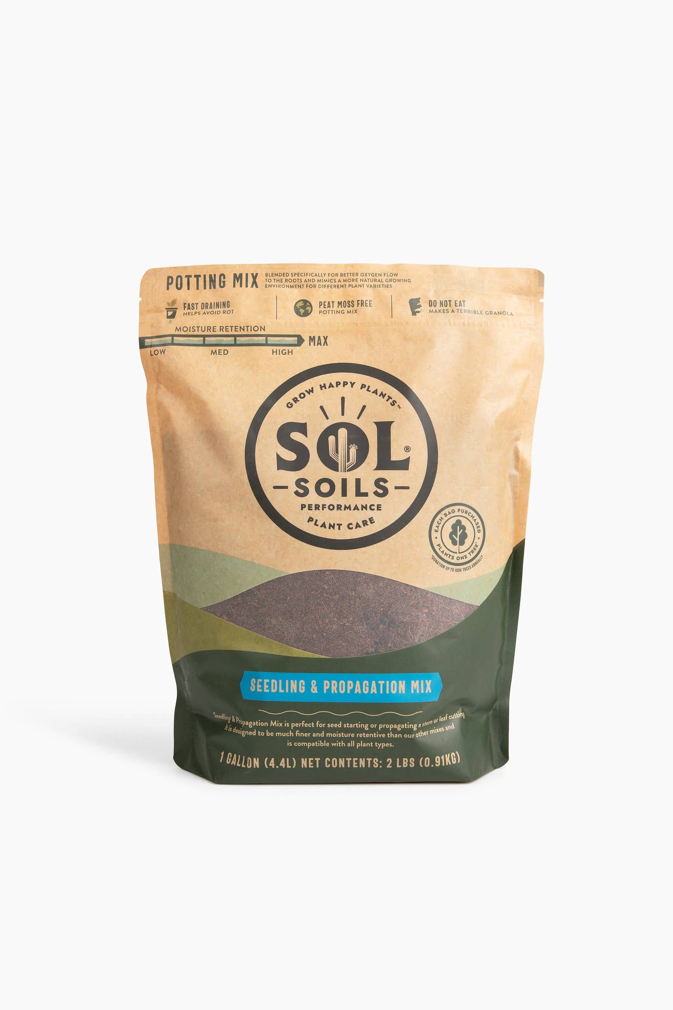 Sol Soils - Wholesale Planting/Potting Soil - Soil (1Gal) Seedling & Propagation Mix