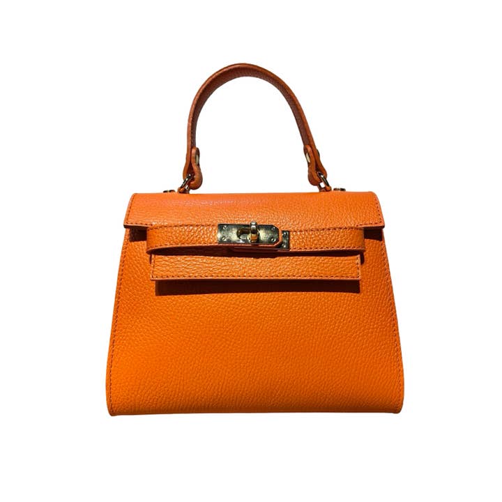 Louisa lee – wholesale Top handle bag – women's – GRAINED LEATHER HANDBAG MARA11