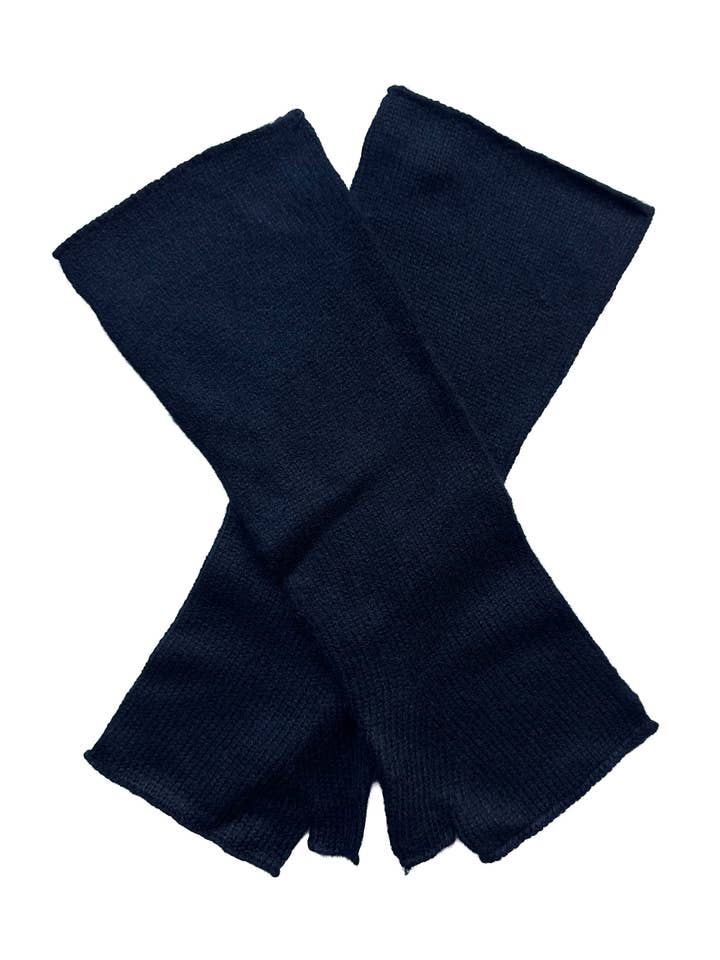 Guantes sin dedos largos The Ox Haven Noir unisex para venta al por mayor de Oxford Meadow Cashmere