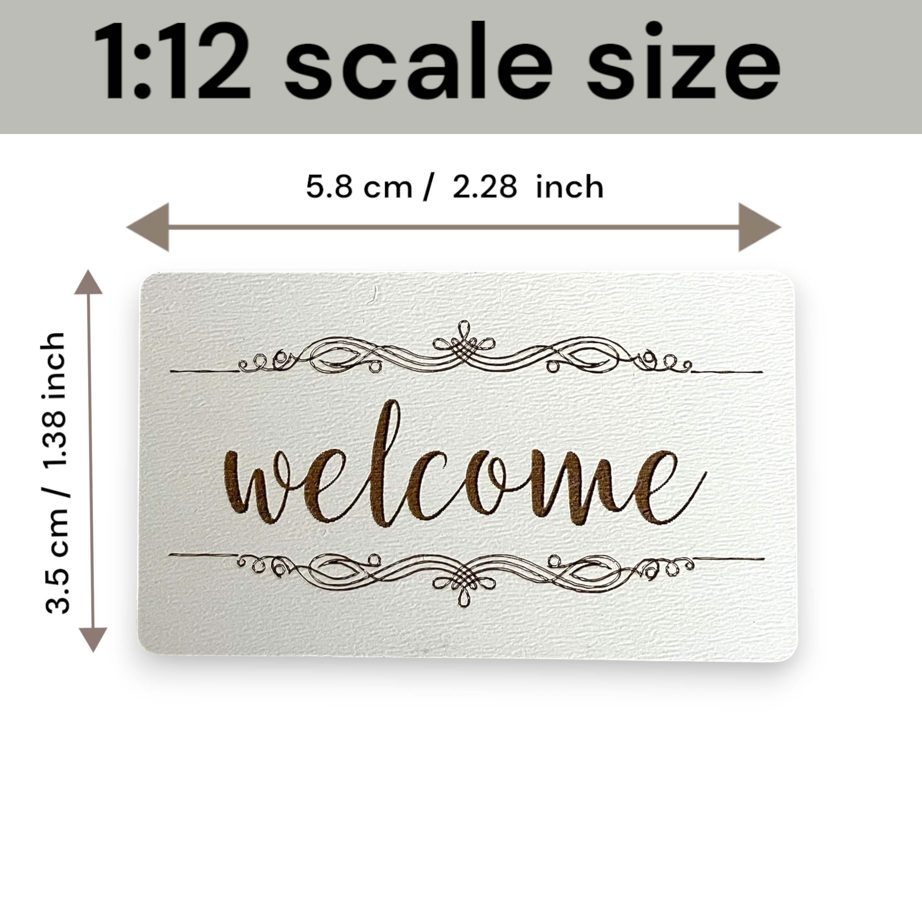 MB Cordas - Wholesale Doll Accessory Kit - Kids - 1:6 Dollhouse Doormat Miniature Rug Floor Mat “Welcome Home”1