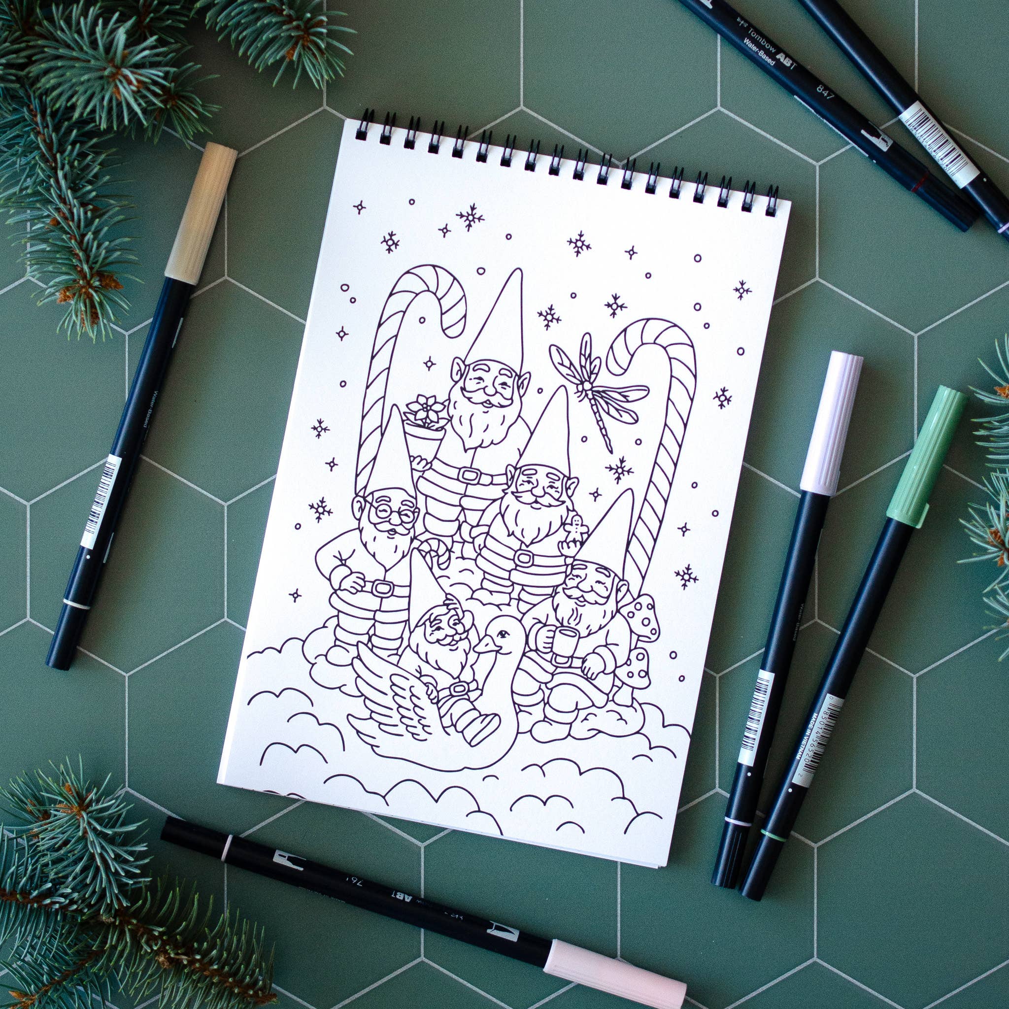 Antiquaria – Engroshandel Malebog - Voksen – Antiquaria Juletid! Premium Malebog3