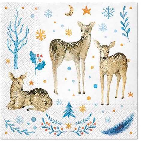 Weihnachtsservietten Hirsch Dekorative Weihnachts-Papierserviette Decoupage #2014 für den Großhandel von Decor Napkins