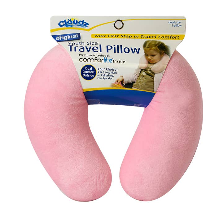 Cloudz Kids Microbead Travel Neck Pillow - Pink for wholesale by Cloudz