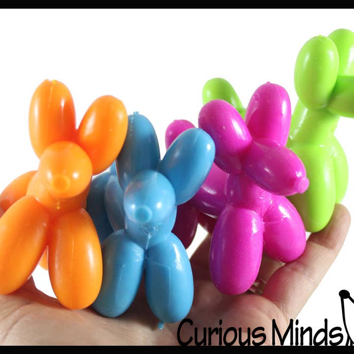 Curious Minds Toys - Wholesale Fidget toy – Kids - 1 Mini Balloon Dog Doh Filled Stress Ball - Cute Squishy Sen2