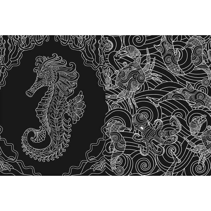 Simon & Schuster - Wholesale Coloring & Activity Book - Adult - Midnight Coloring: Underwater Worlds by IglooBooks2