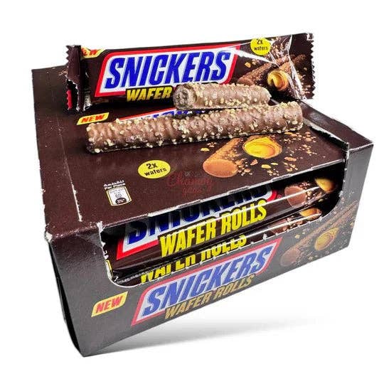 Pops Distro Inc - Wholesale Chocolate Covered Sweets - Snickers Wafer Rolls (24g) (Egypt) 24ct