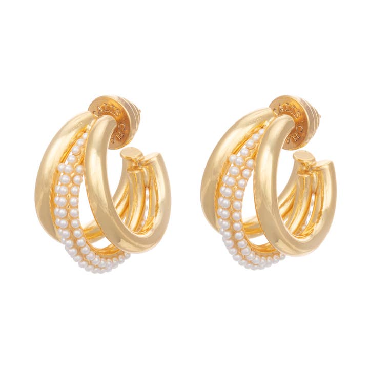 Claw Örhängen - Pärla för wholesale av Talis Chains