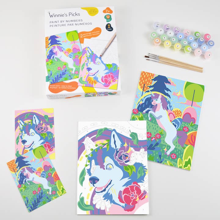 Easter Husky Unicorn – Creative Art Kit for Kids for wholesale by Winnie's Picks