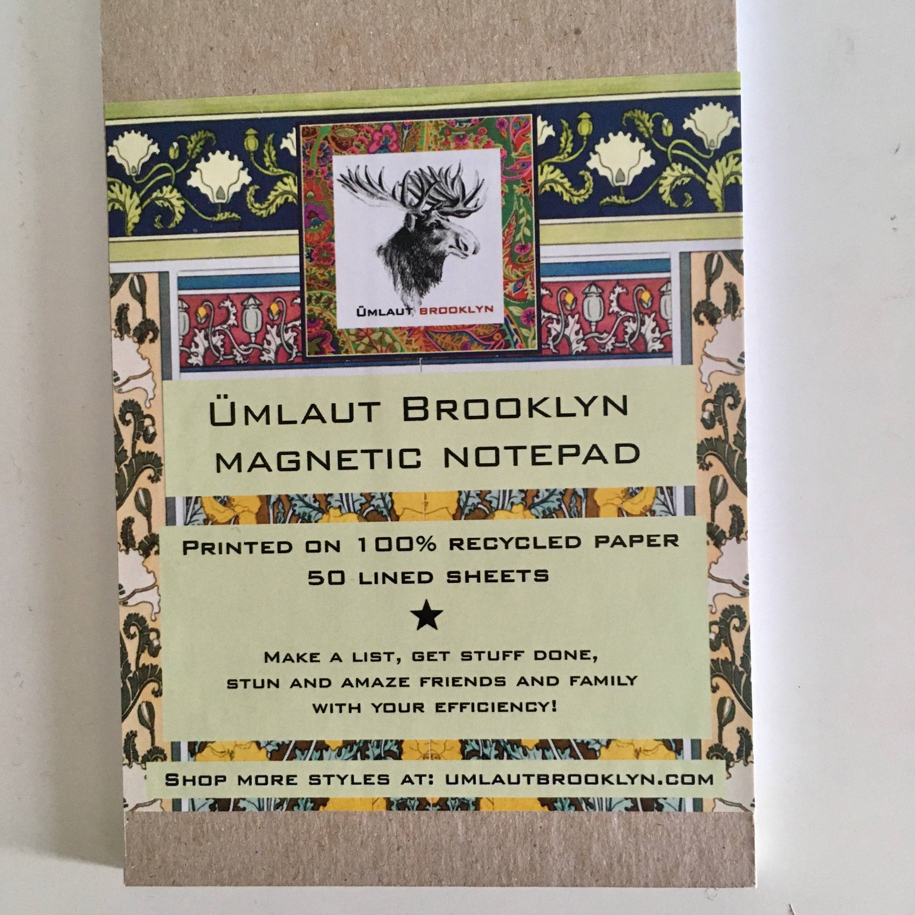 Ümlaut Brooklyn – wholesale Notepad – Don't Forget Your List, Dear - Magnetic Notepad2
