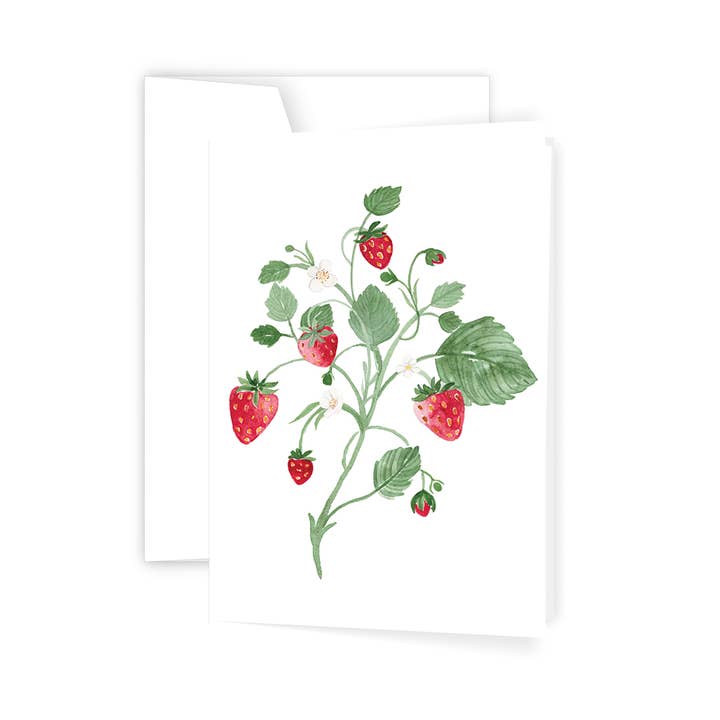 Ellen Walsh Designs - Wholesale Everyday greeting card - Strawberries Greeting Card