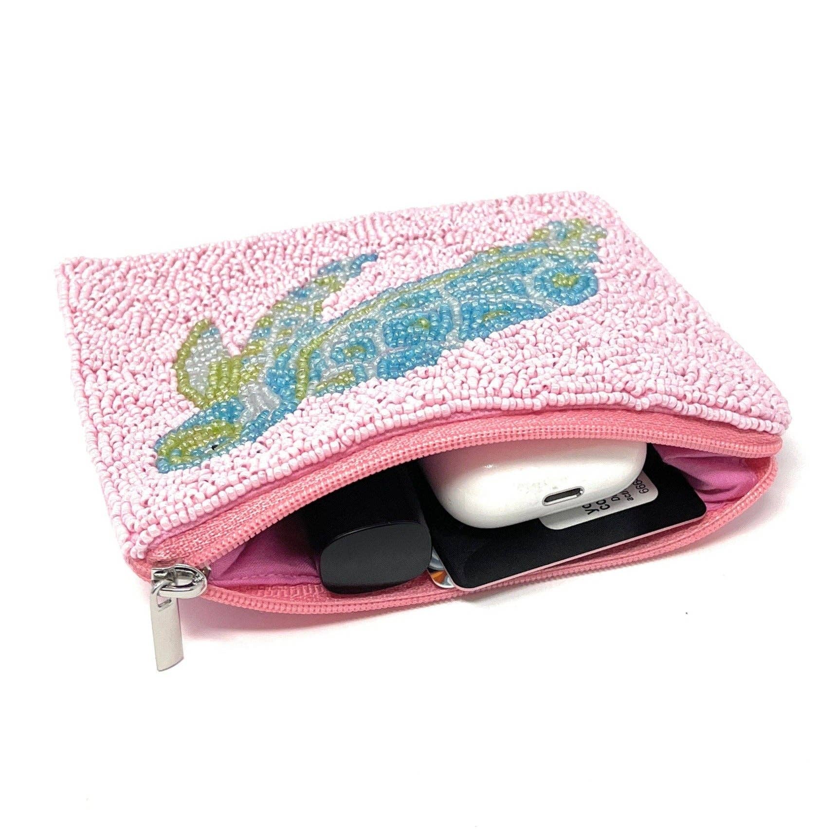 Twine and Love - Vente Porte-monnaie – femme - Porte-monnaie perlé Tortue de mer4