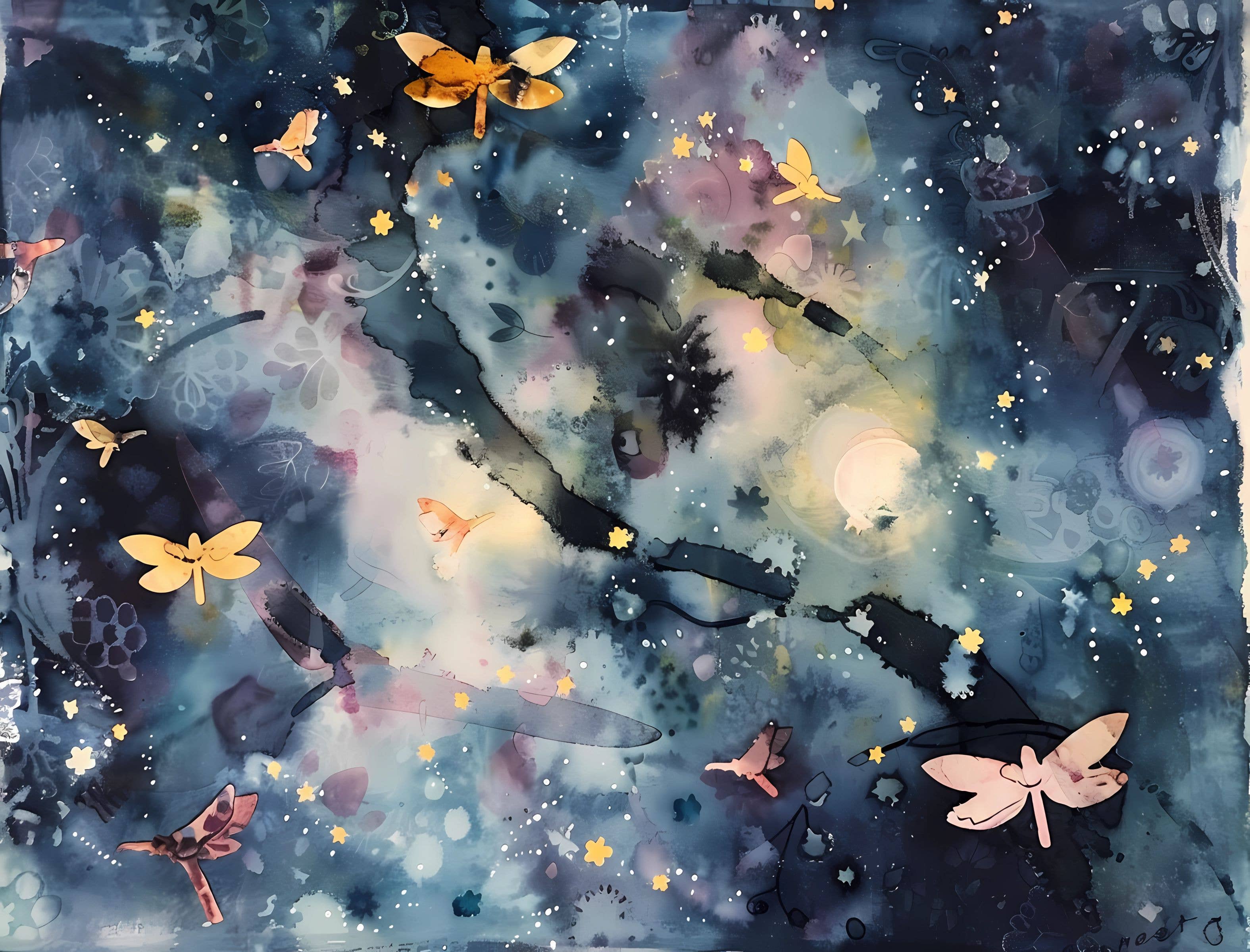 Craft Kreatively - Wholesale Craft Supplies - Fireflies | Decoupage Rice Papers | 6 designs |  A45