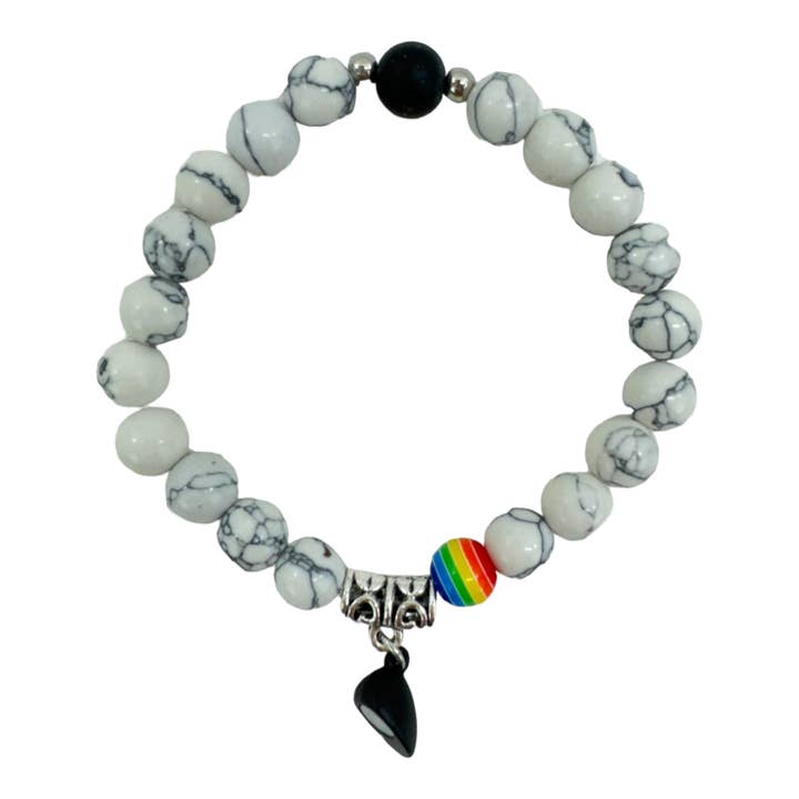 Natural Stone Magnetic Couples Friendship Bracelet BR4214-1.(12PC) for wholesale by TAPA fashion