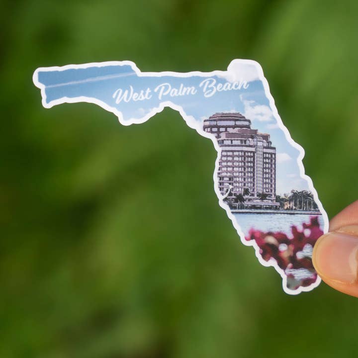 Autocollant West Palm Beach, FL pour la vente par Little Comfy Goods